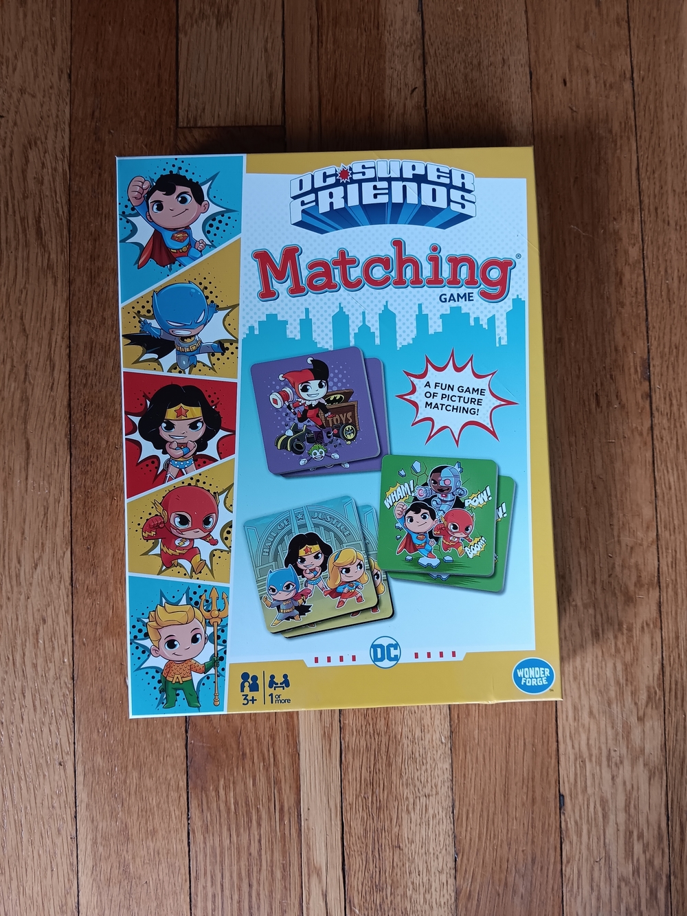 DC Super Friends Matching Game – Yellow & Blue Box